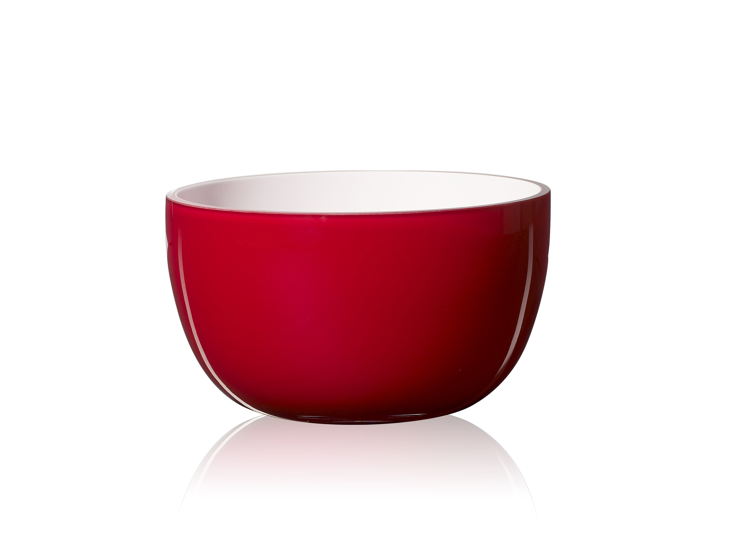 81203-PIET HEIN Bowl dia. 14 cm. Glass RED-OPAL